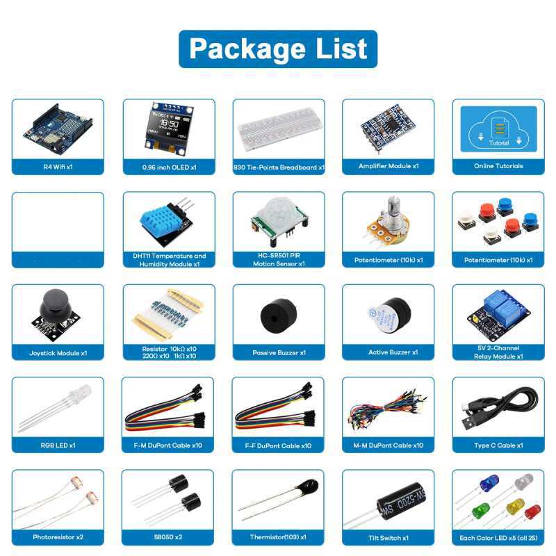 UNO R4 WiFi Compatible Develop - огляд і ціна Science Project Kit