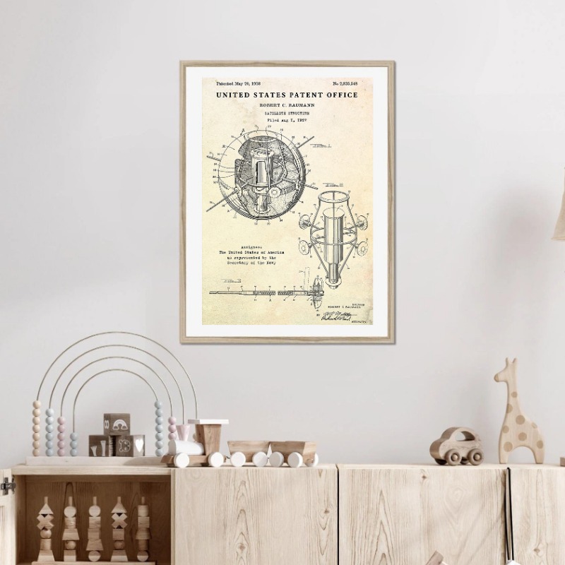 Vintage Flying Saucer UFO Blue - огляд і ціна Star Map Poster